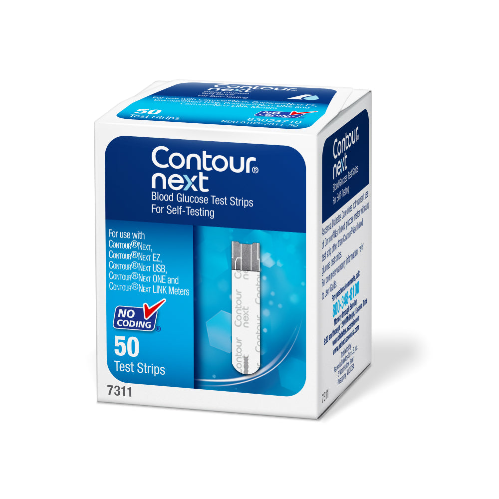 Contour Next Blood Glucose Test Strips 50