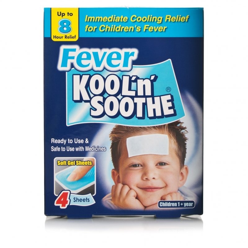 Kool ’n’ Soothe Kids Cooling Fever Gel Sheets 4 Pack