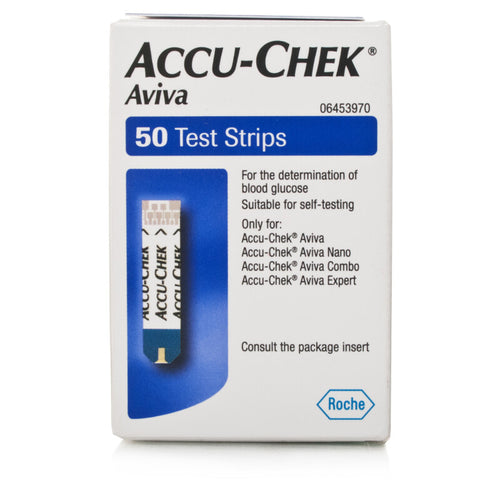 Accu-Chek Aviva Blood Glucose Test Strips 50