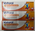 Voltarol Back & Muscle Pain Relief Gel 1.16% — three 50g packs
