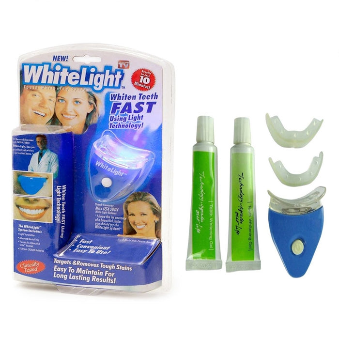 White Light Smile Teeth Whitening Kit. Unit pack pictured; select the quantity stated in the listing.