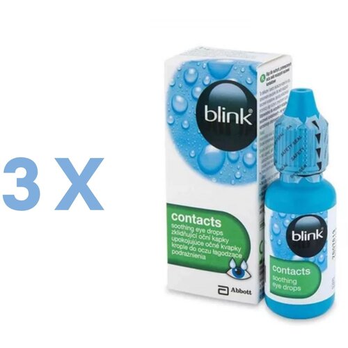 Blink Contacts Soothing Eye Drops 10ml x3. Check the selected quantity or pack size.
