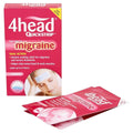 4HEAD QuickStrip Migraine Relief Strips. Unit pack pictured; select the quantity stated in the listing.