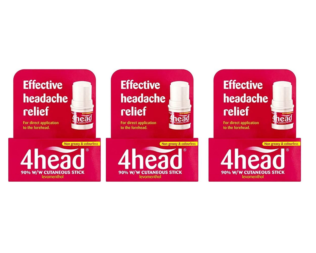 4head Stick Headache Relief 3 Pack