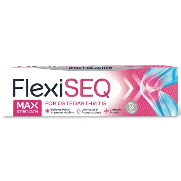 FlexiSEQ Osteoarthritis Max Strength Gel 50g. Check the selected quantity or pack size.