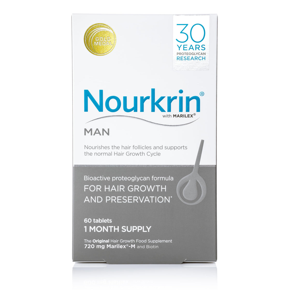 Nourkrin Man Hair Growth Supplement 60 Tablets