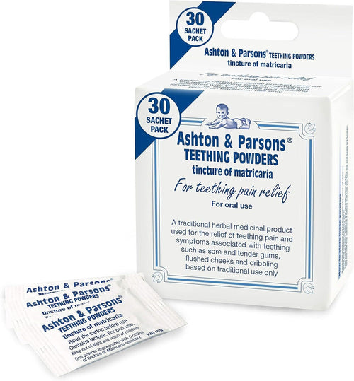 Ashton & Parsons Infant Teething Powders 20 & 30 Sachets. Check the selected quantity or pack size.