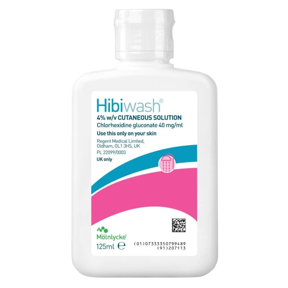 Hibiwash Antimicrobial Skin Cleanser 125ml — product pack