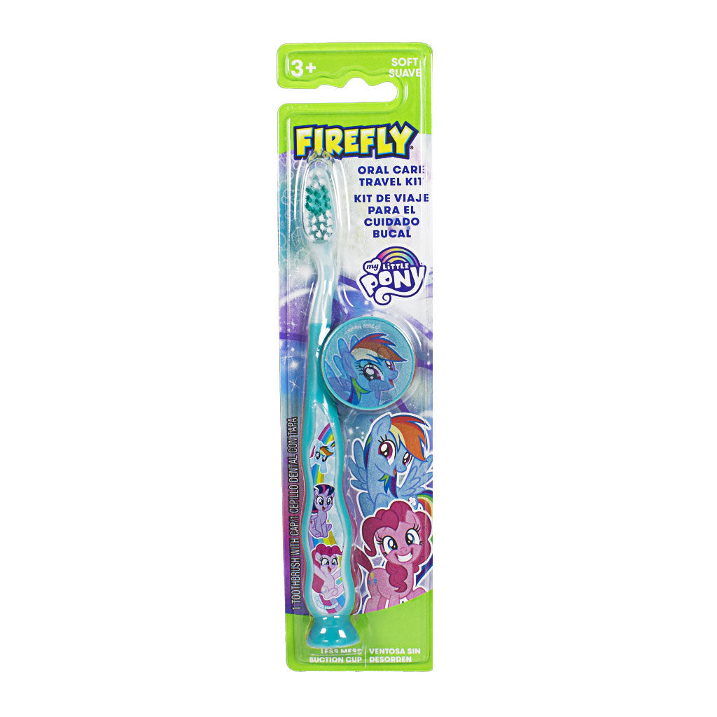 Firefly My Little Pony soft manual toothbrush with protective cap — single brush