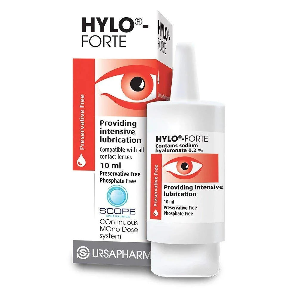 Hylo-Forte 10ml — one unit pictured; listing supplies two bottles