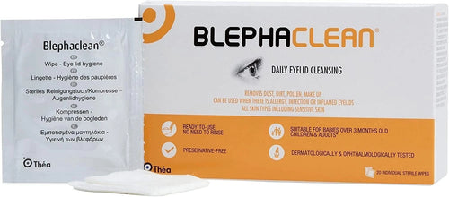 Blephaclean Sterile Eyelid Cleansing Wipes – 20 Pack