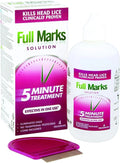 Full Marks Head Lice Treatment Solution 200ml with Nit Comb