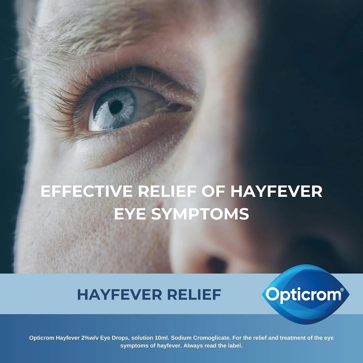 Opticrom Hayfever Eye Drops 2% w/v 10ml