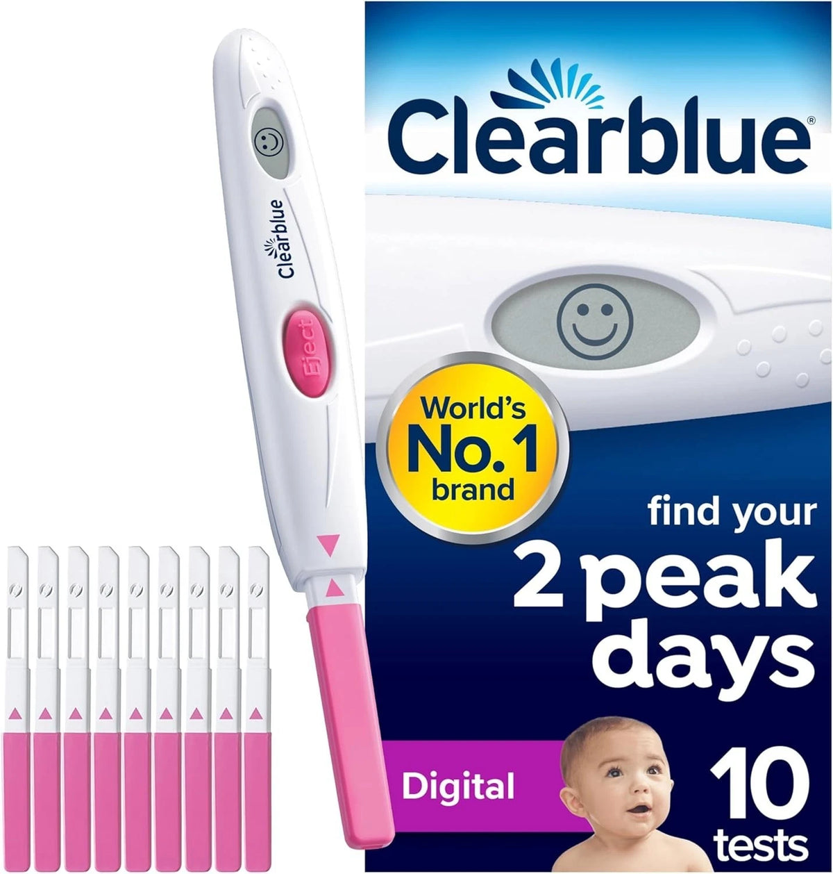 Clearblue Digital Ovulation Test Kit – 10 Tests